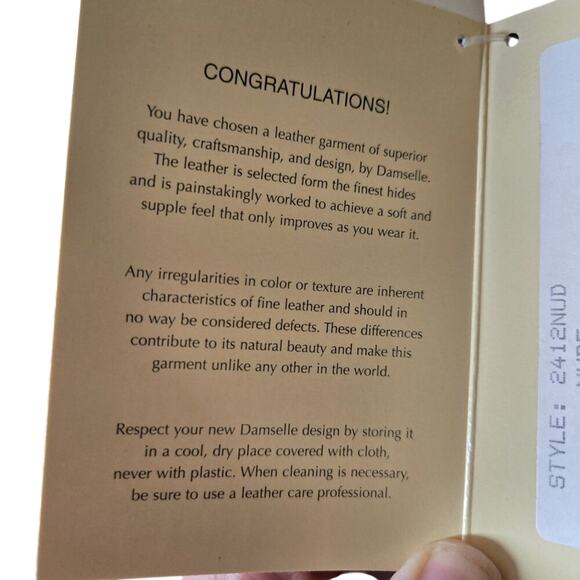 NWT Images by Damselle Premium Lamb Leather Nude Coat w/ Detachable Fox Fur Hood - Picture 7 of 15